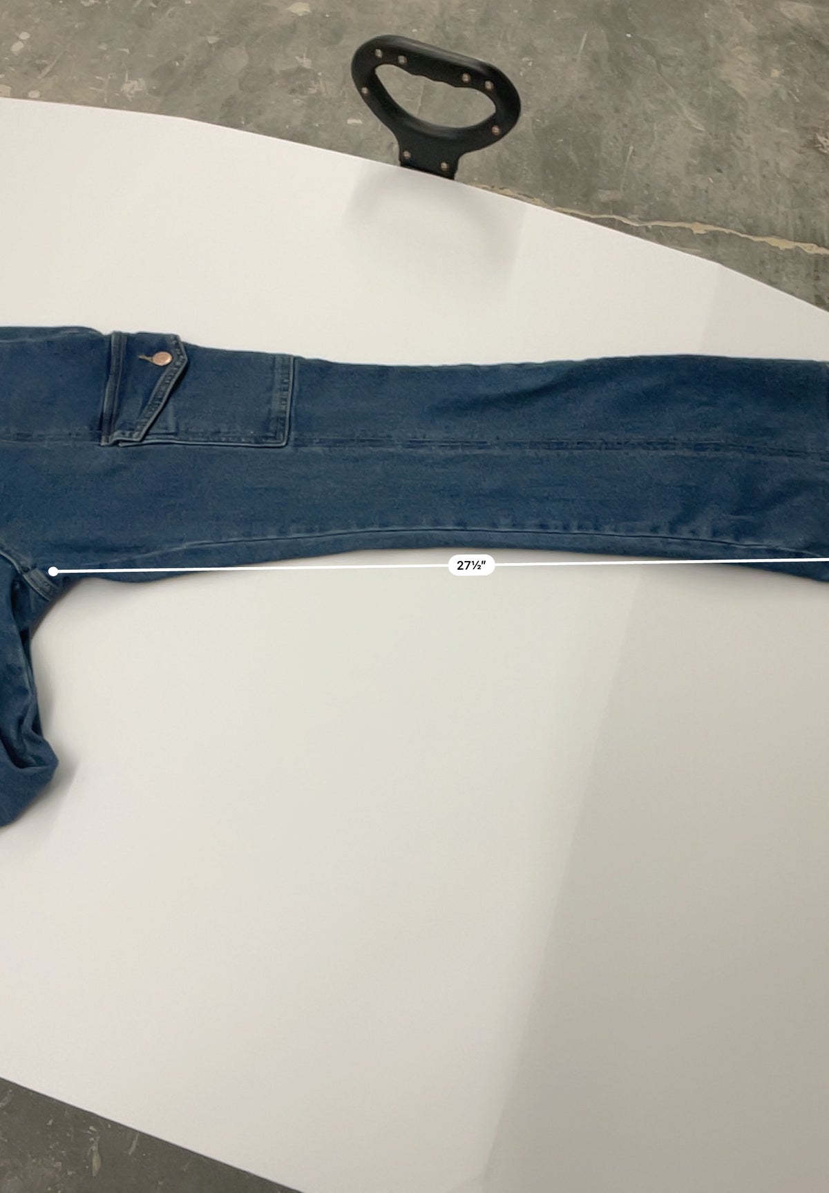 Wild Fable Low Rise Flare Cargo Jeans Size 12 Medium Wash Denim Y2K Flap Pocket