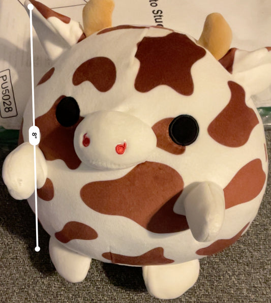 Kung Fu Tea x ZURU Brown Cow Plushie (8")