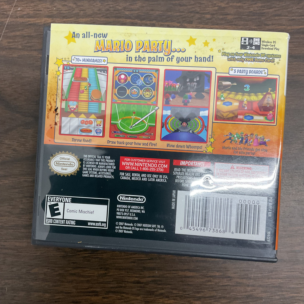 Mario Party DS (Nintendo DS) - Replacement Case, Manual & Inserts ONLY - No Game