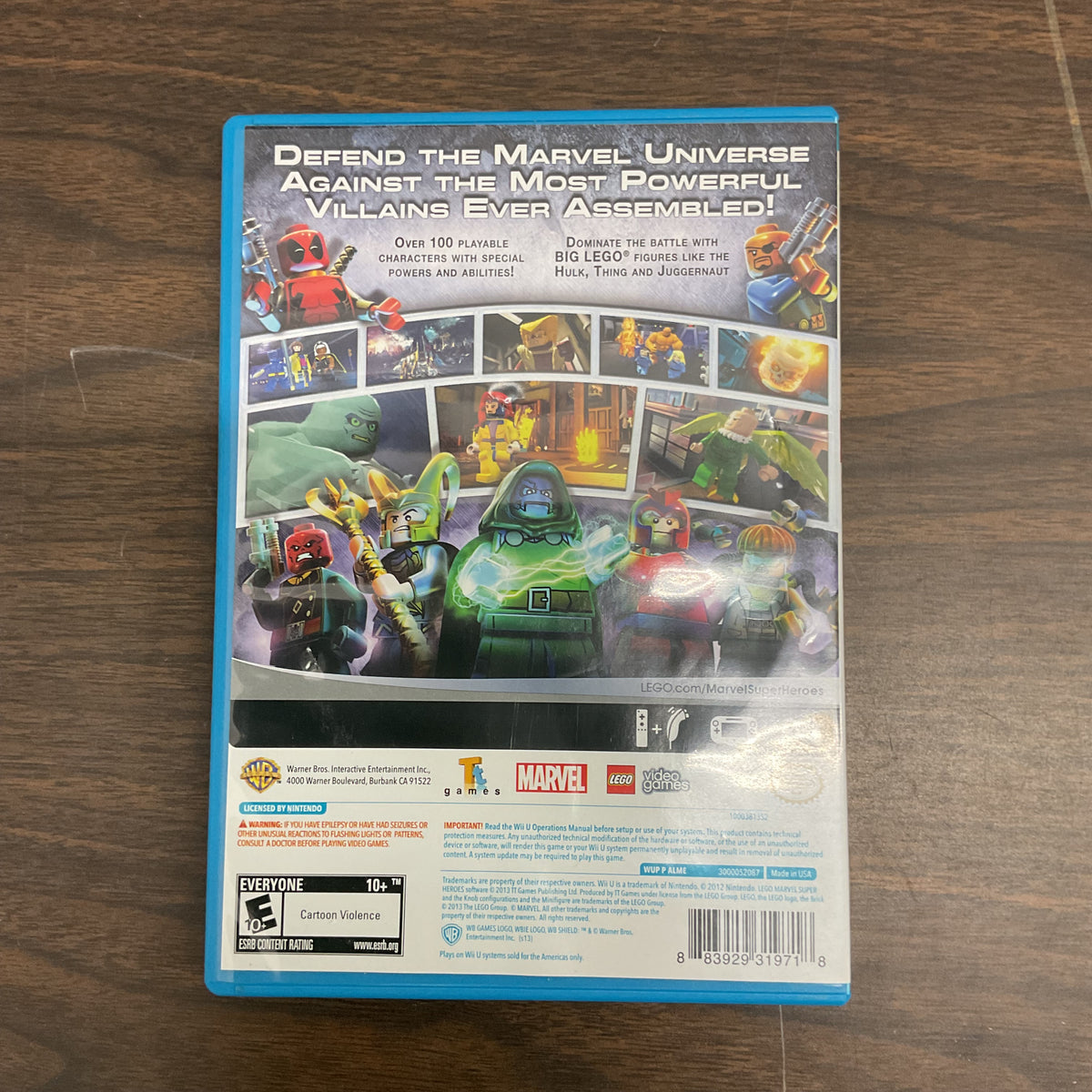 LEGO Marvel Super Heroes - Nintendo Wii U (Case & Disc)