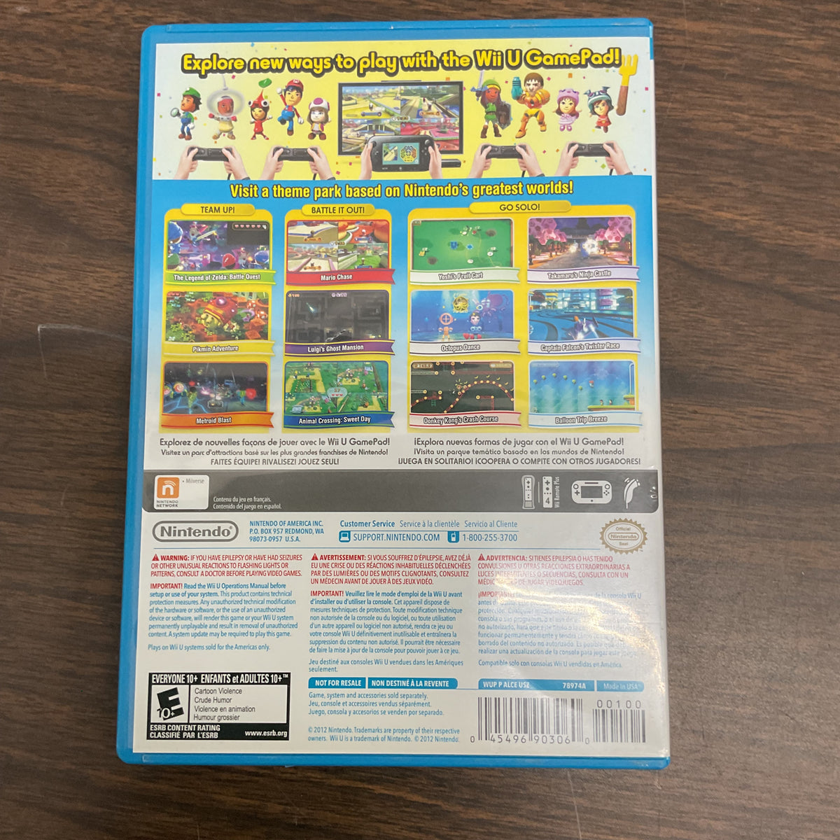 Nintendo Land (Wii U) - Complete CIB with Manual & Inserts