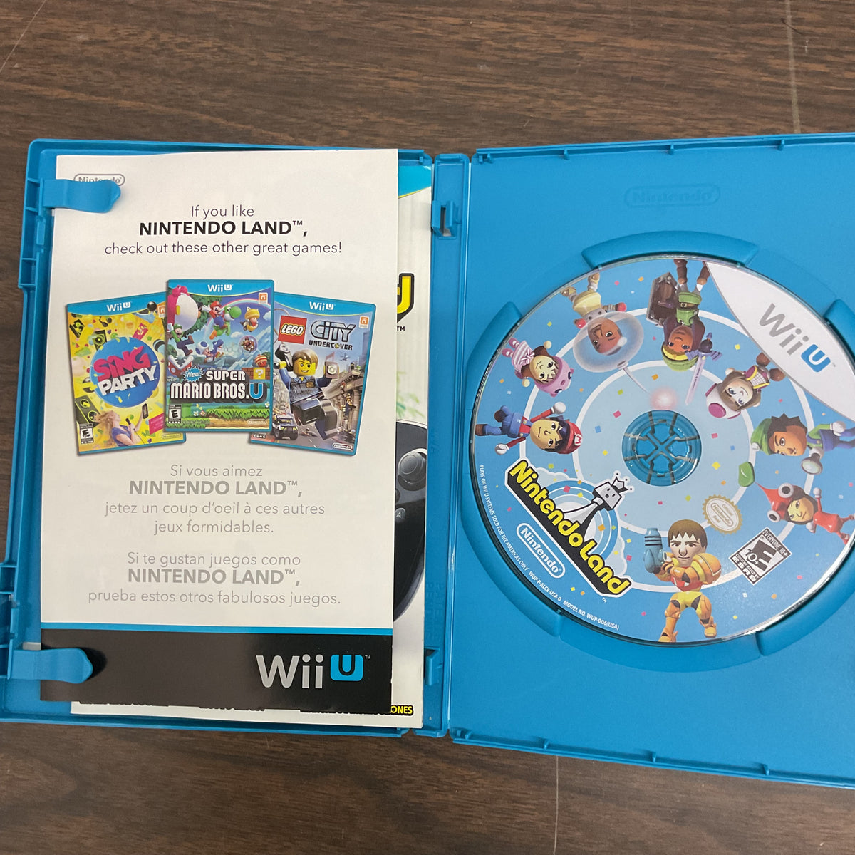 Nintendo Land (Wii U) - Complete CIB with Manual & Inserts