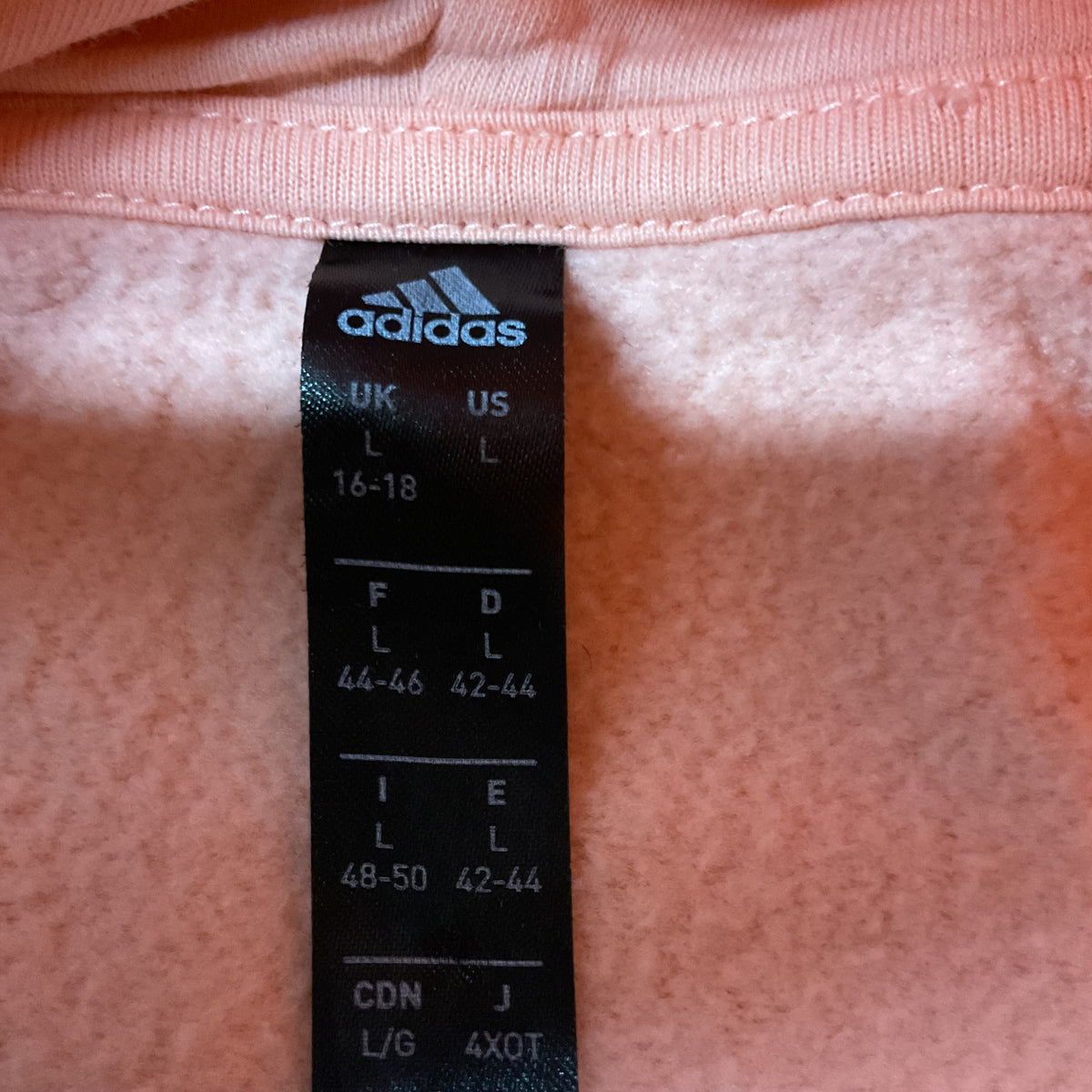 Adidas Women's Floral Badge of Sport Pullover Hoodie - Pink - Size L