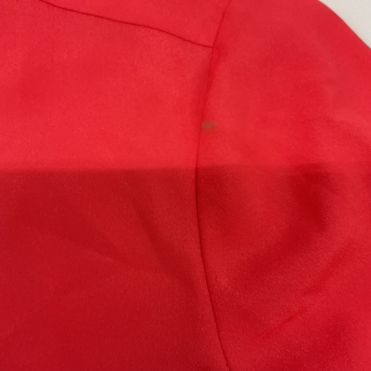 Calvin Klein Women's Size Small Red Roll-Tab Sleeve Gold Hardware Utility Blouse