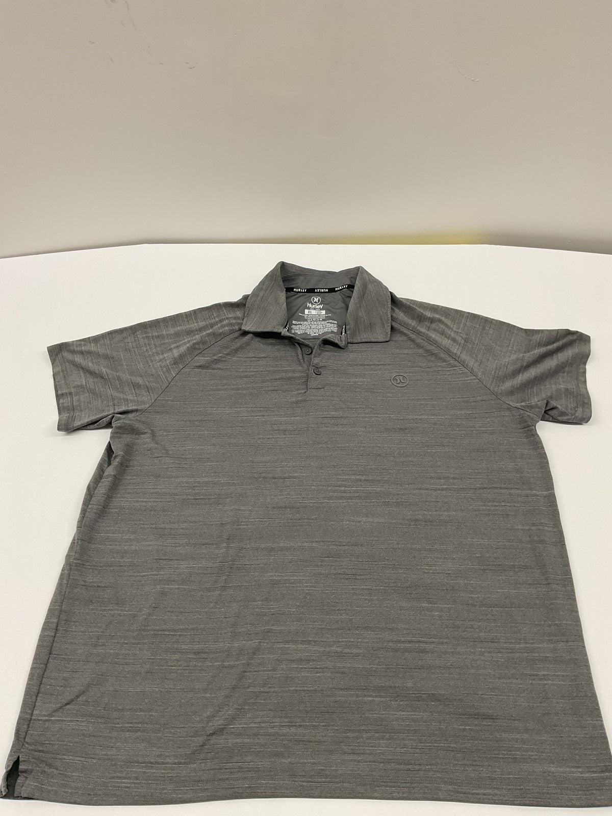 Hurley Men's Performance Polo Shirt (XL, Heather Gray)