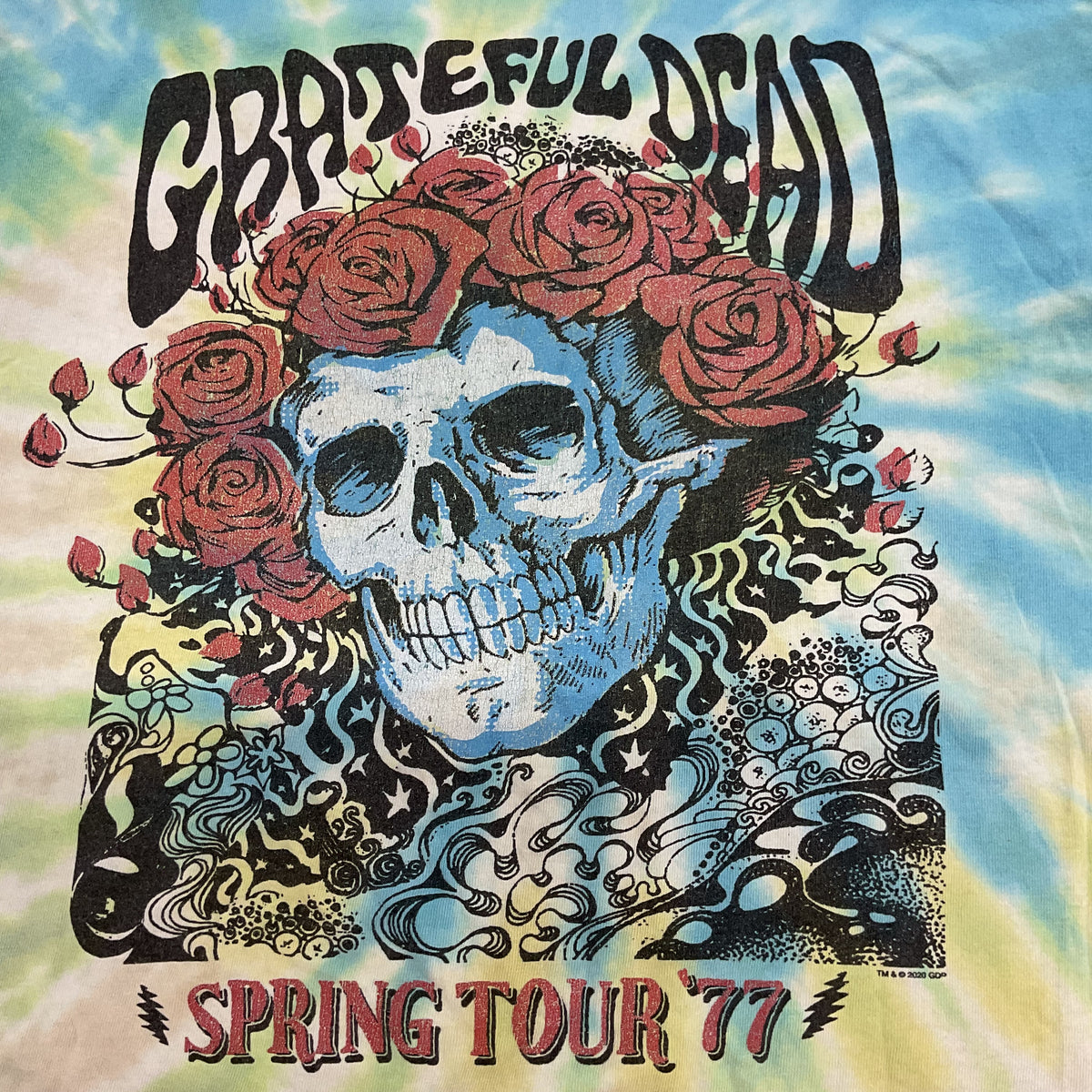 Grateful Dead Spring Tour '77 Tie-Dye T-Shirt XL