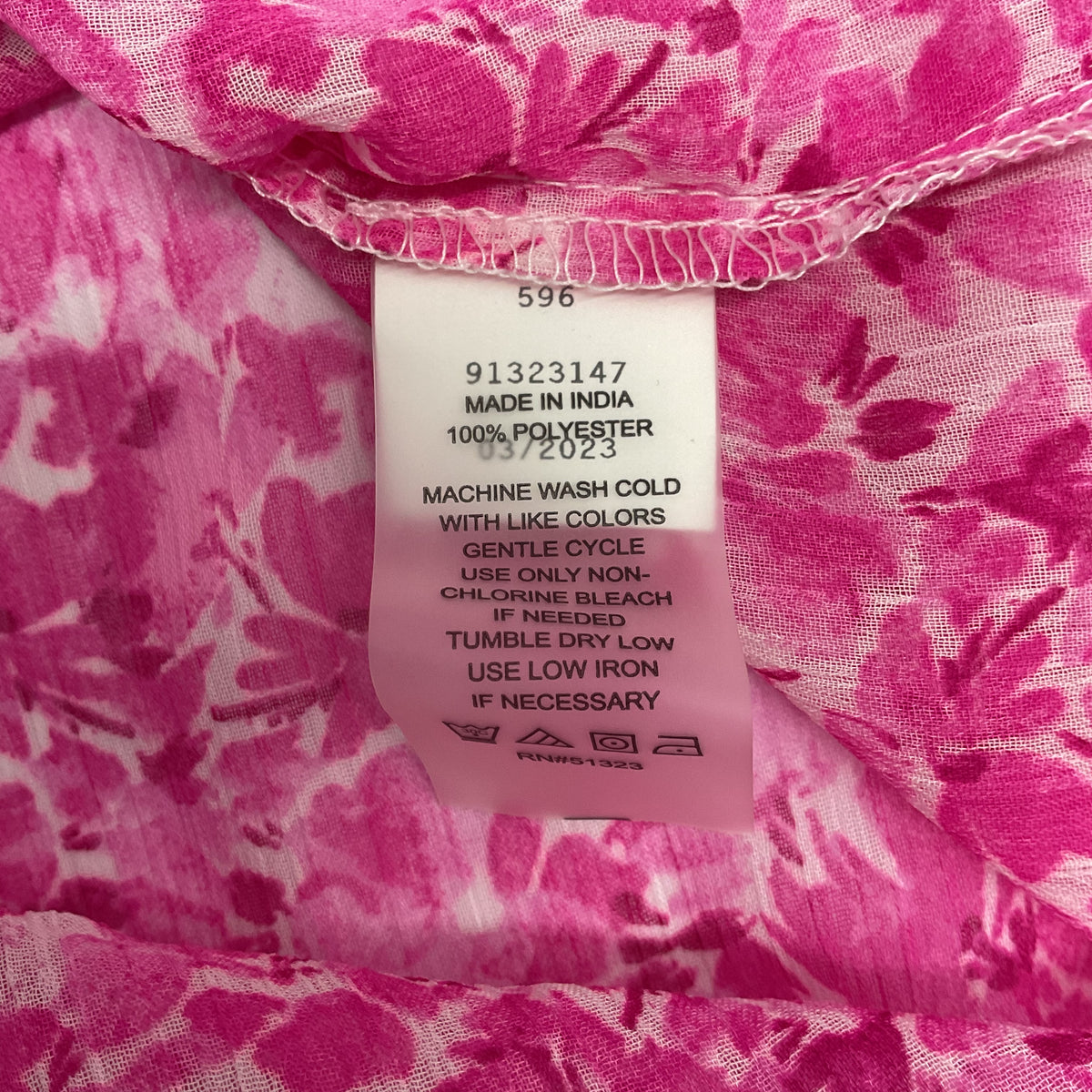 Vince Camuto Floral Pintuck Ruffle-Sleeve Blouse XS