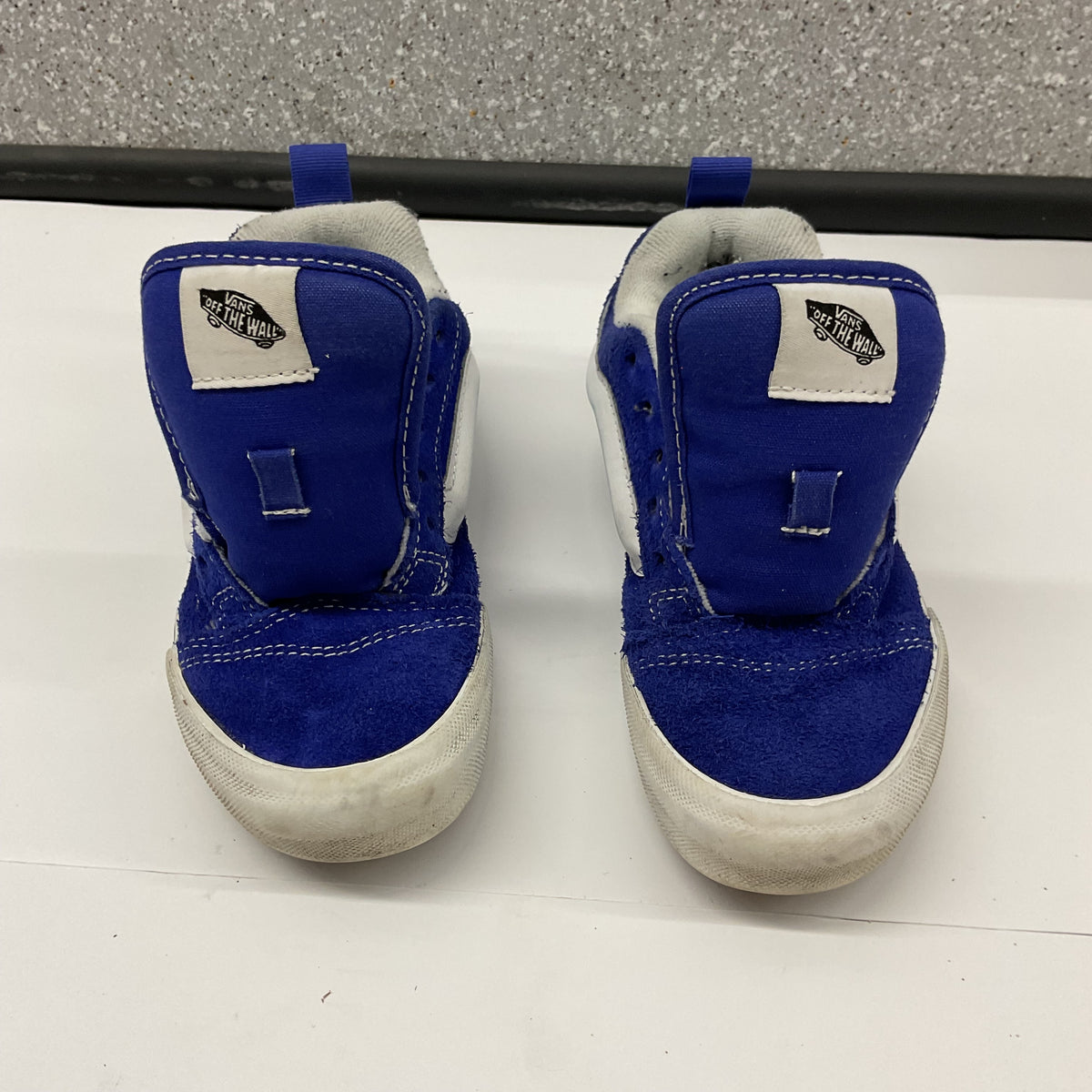 Vans Kids Old Skool Slip-On Shoes - Royal Blue / White (Size US 1.0 Kids / EUR 31.5)