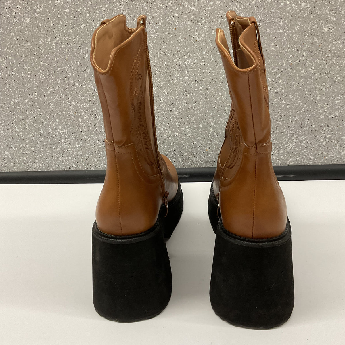 Western / Cowboy-inspired platform ankle boots