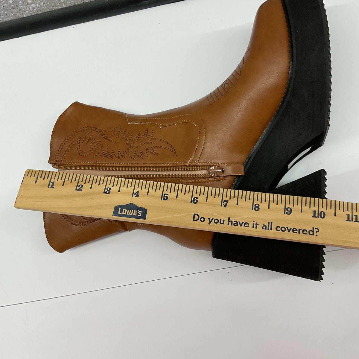 Western / Cowboy-inspired platform ankle boots