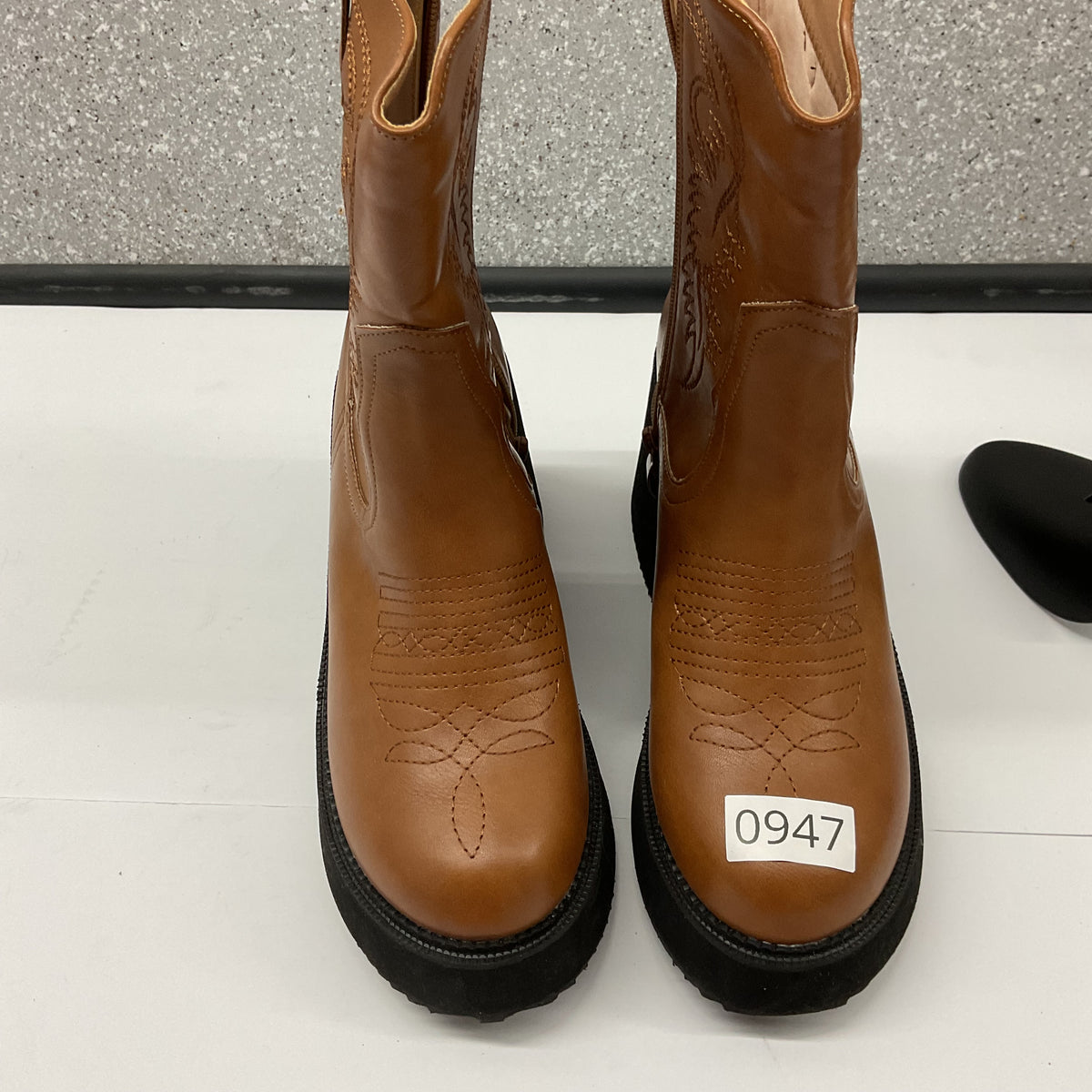 Western / Cowboy-inspired platform ankle boots