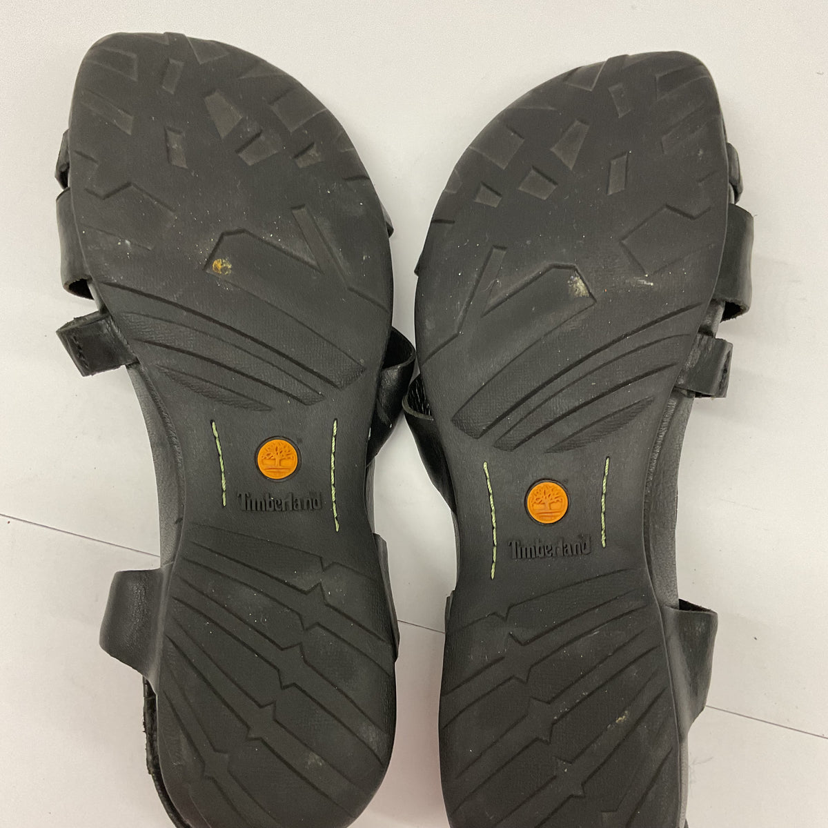 Timberland Women's Black Leather Strappy Slingback Comfort Sandals - Size 8M