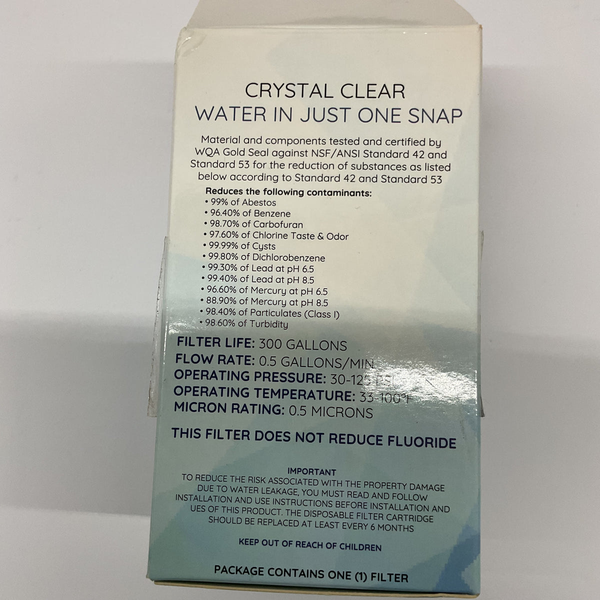 Clear One CO 4004 Refrigerator Water Filter Replacement for Samsung DA29-0003G DA29-0003A DA29-0003B