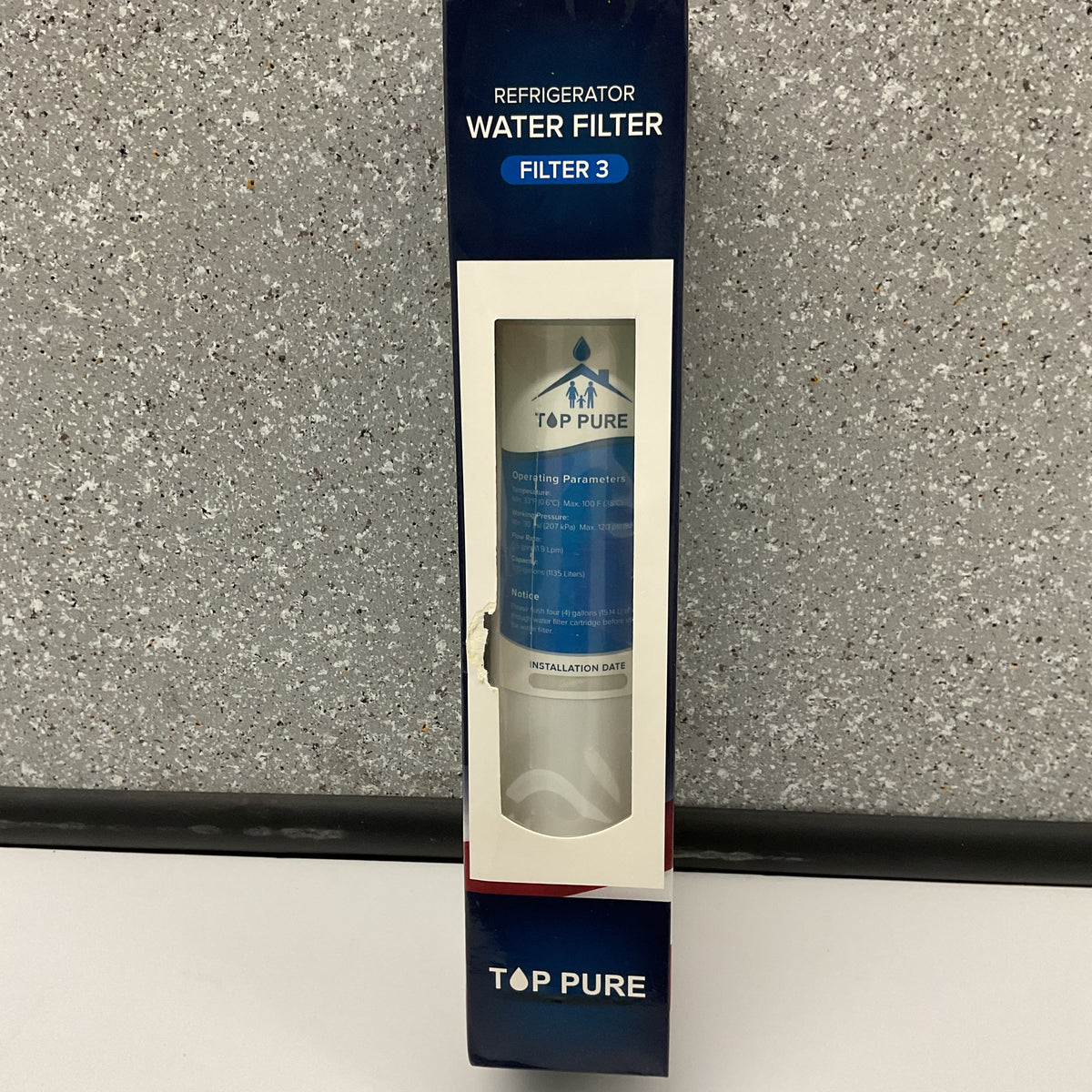 Top Pure Refrigerator Water Filter (Filter 3) 2 pair