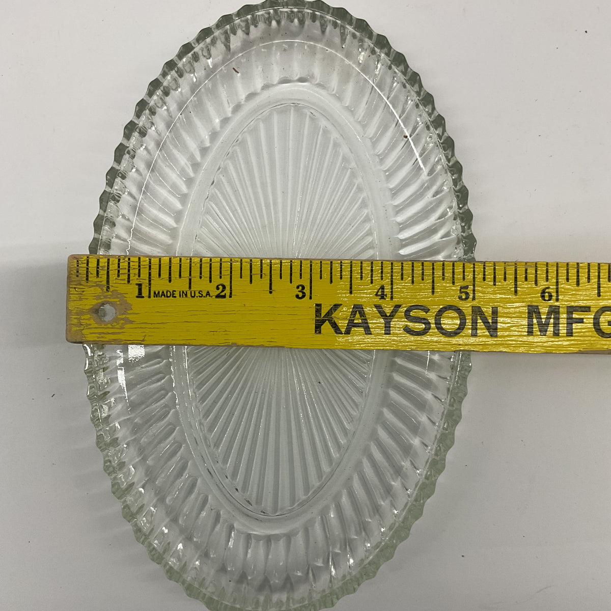 vintage Indiana Glass Special Occasions Oval Tray & Server Set
