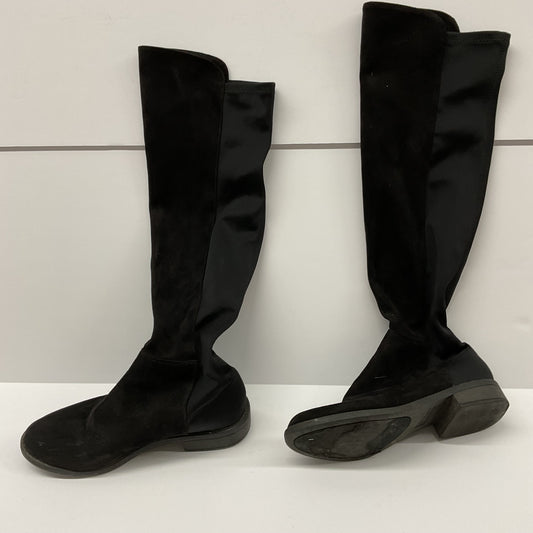 Rebel by Zigi Olaa Black Tall Stretch Boots Women's US 8 Low Heel