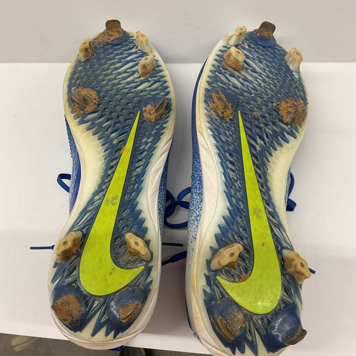 Nike Vapor Lunarlon Baseball Cleats Men's Size 12 Blue White 852686-412