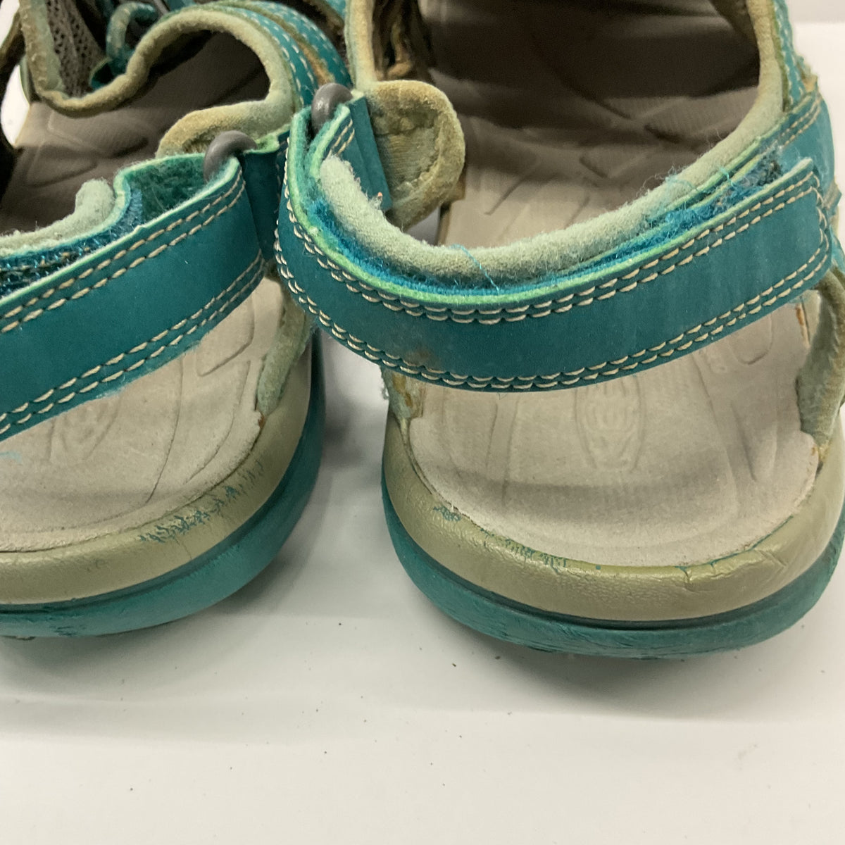 KEEN Teal Sport Sandals US 9 EU 39.5 Closed Toe Bungee Lace Adjustable Strap
