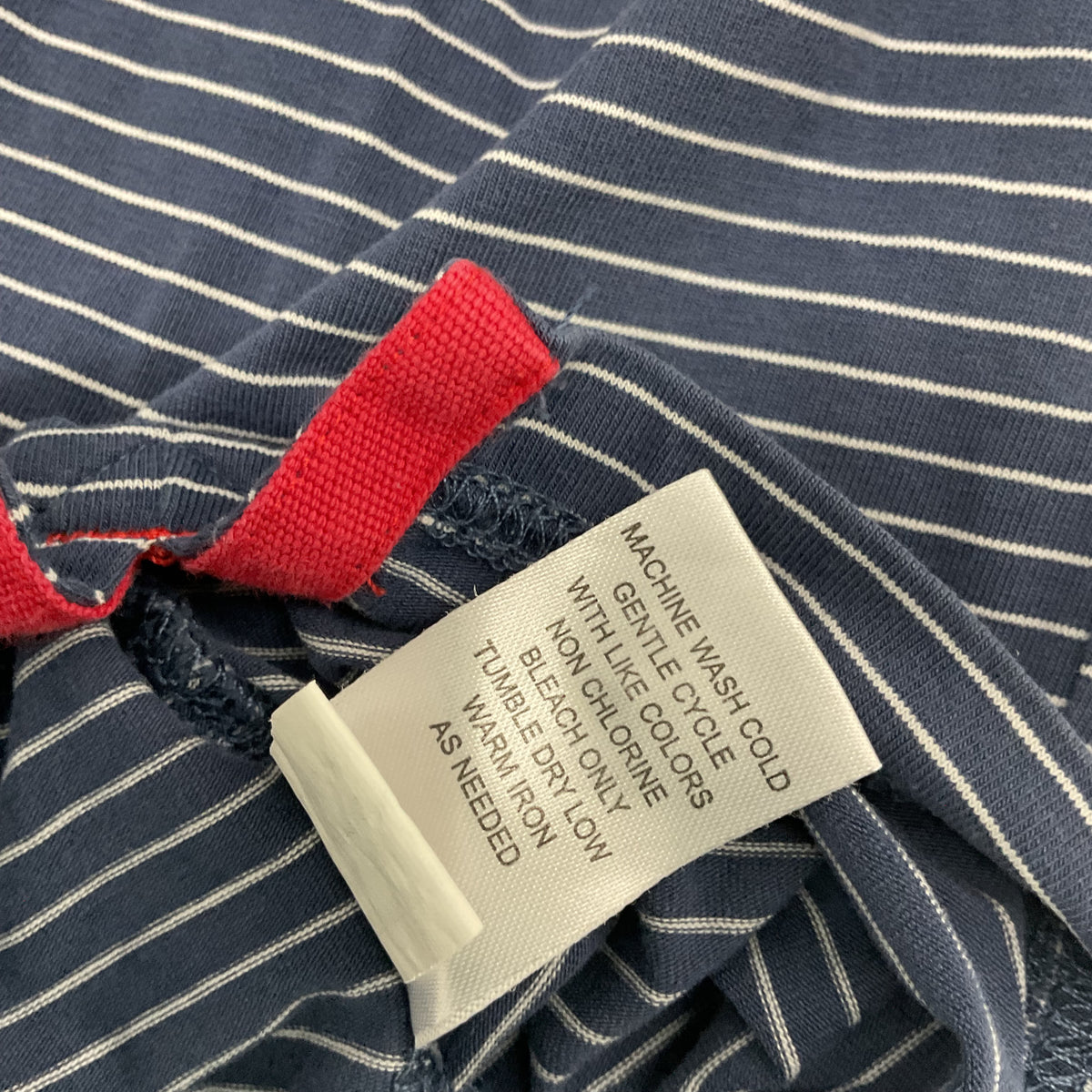 Johnnie-O Hangin' Out Polo Men's XL Navy White Striped Pocket Cotton Stretch
