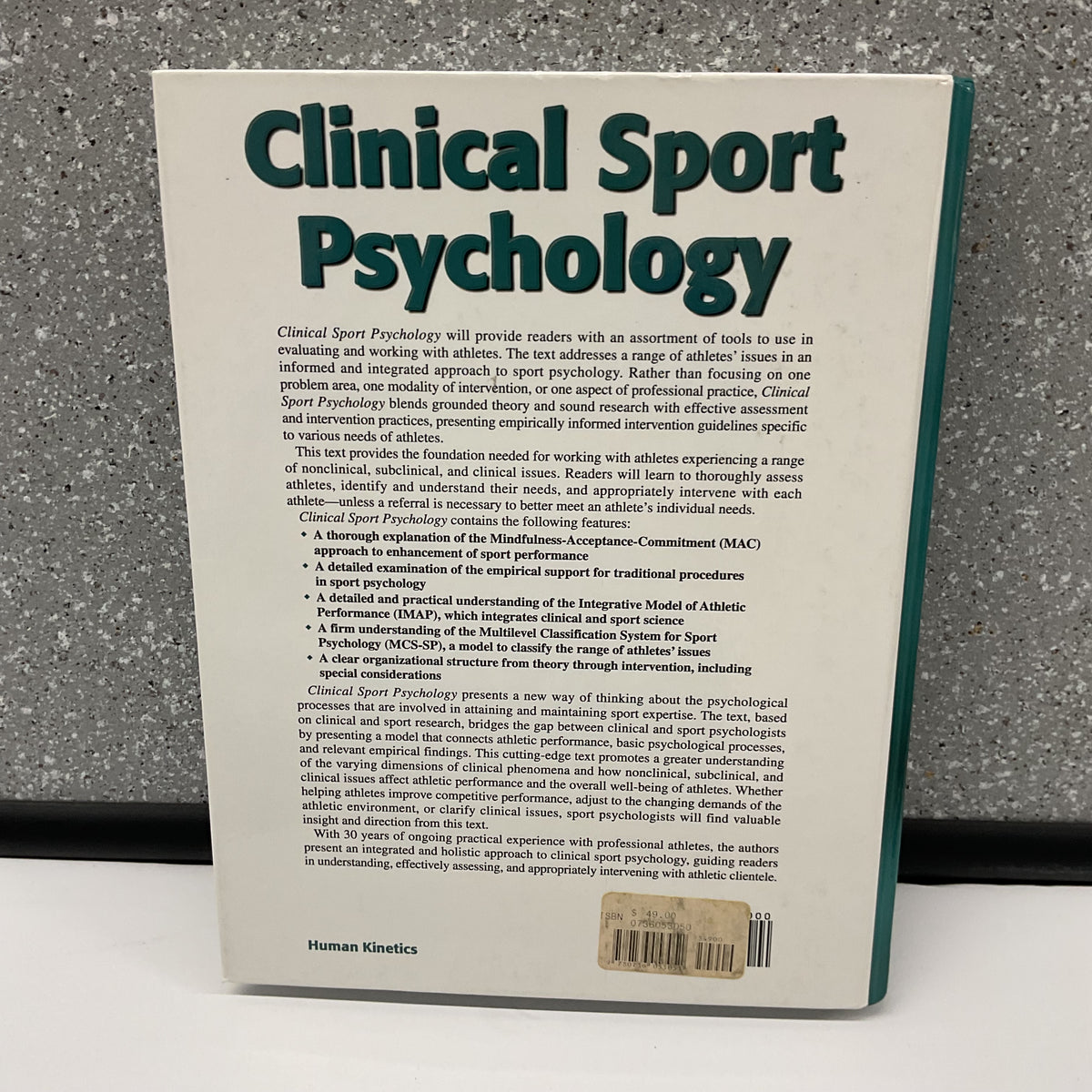 Clinical Sport Psychology Frank Gardner Zella Moore Paperback Human Kinetics