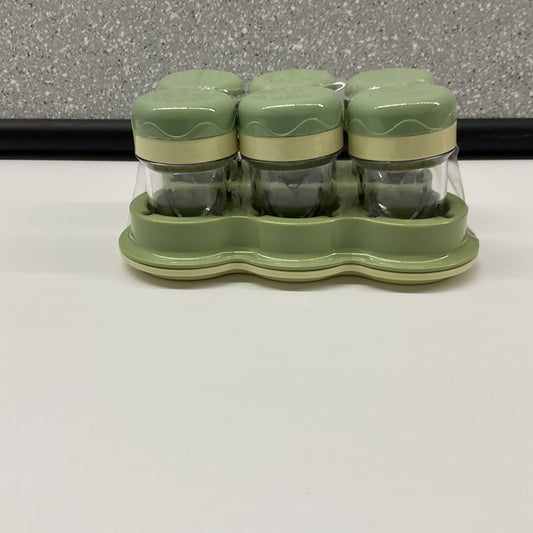 Baby Bullet 6 Baby Food Storage Cups with Date-Dial Lids & Green Tray