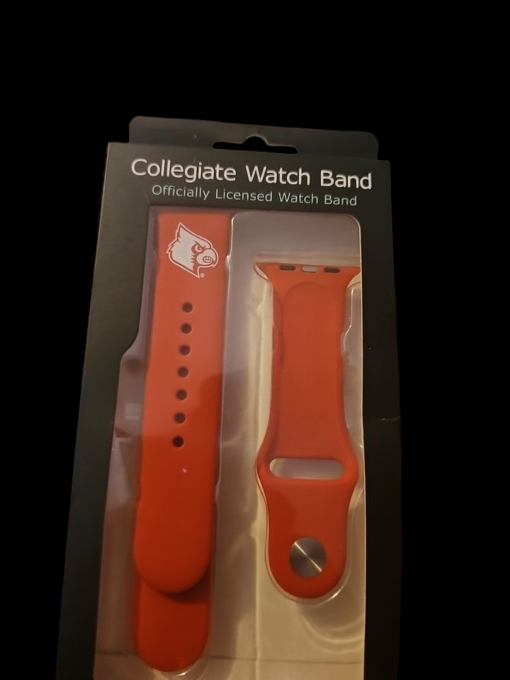 Louisville Cardinals Apple Watch Band 42mm - NIB Officially Licensed - Fits 44mm 45mm 49mm Ultra