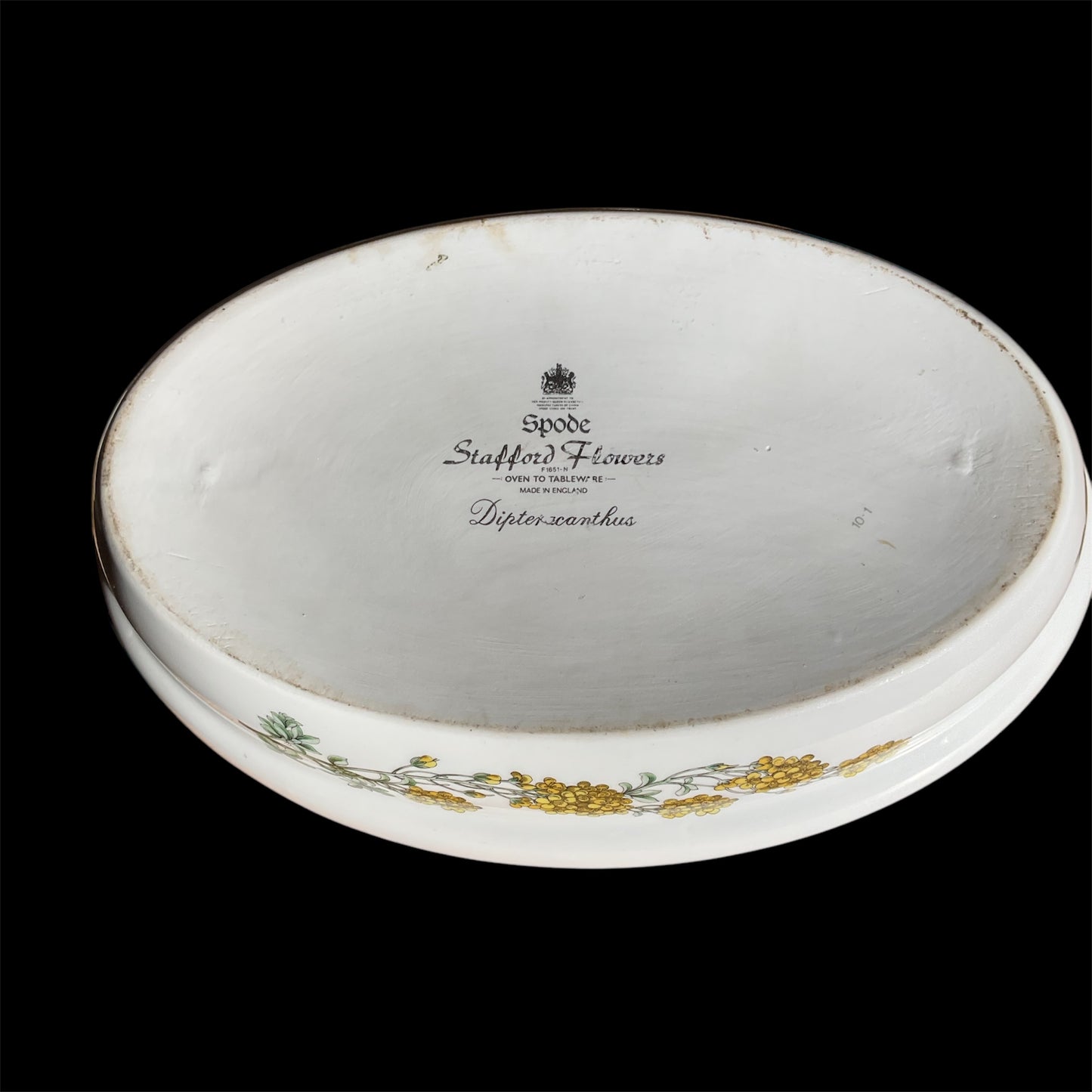 SPODE STAFFORD FLOWERS OVEN TO TABLE OVAL ENTREE DISH WITH LID