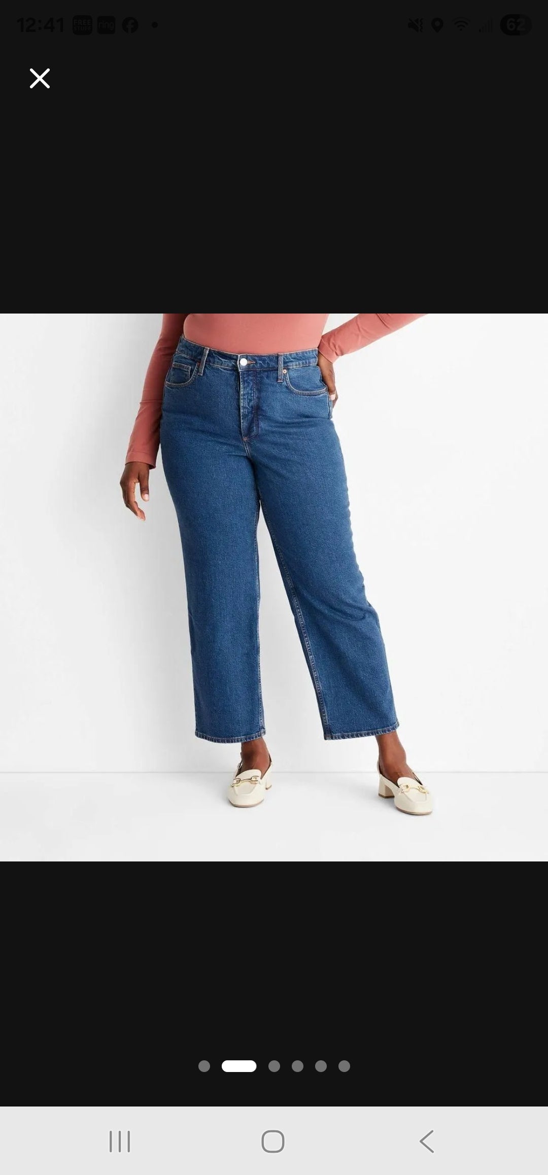 Universal Thread Women’s Highest-Rise Straight Jeans Size 17 Regular – Medium Wash