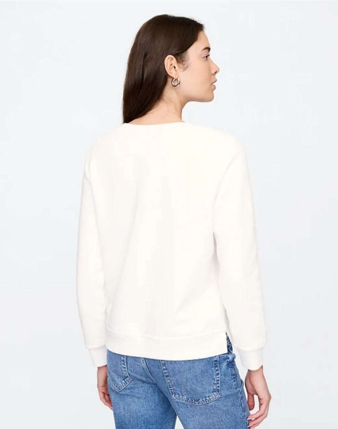 Gap Women's Relaxed Gap Logo Sweatshirt (New Off White)
