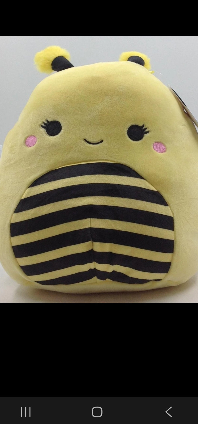 Squishmallows Sunny the Bee 8" Plush - Yellow Bumblebee Silver Wings Kellytoy