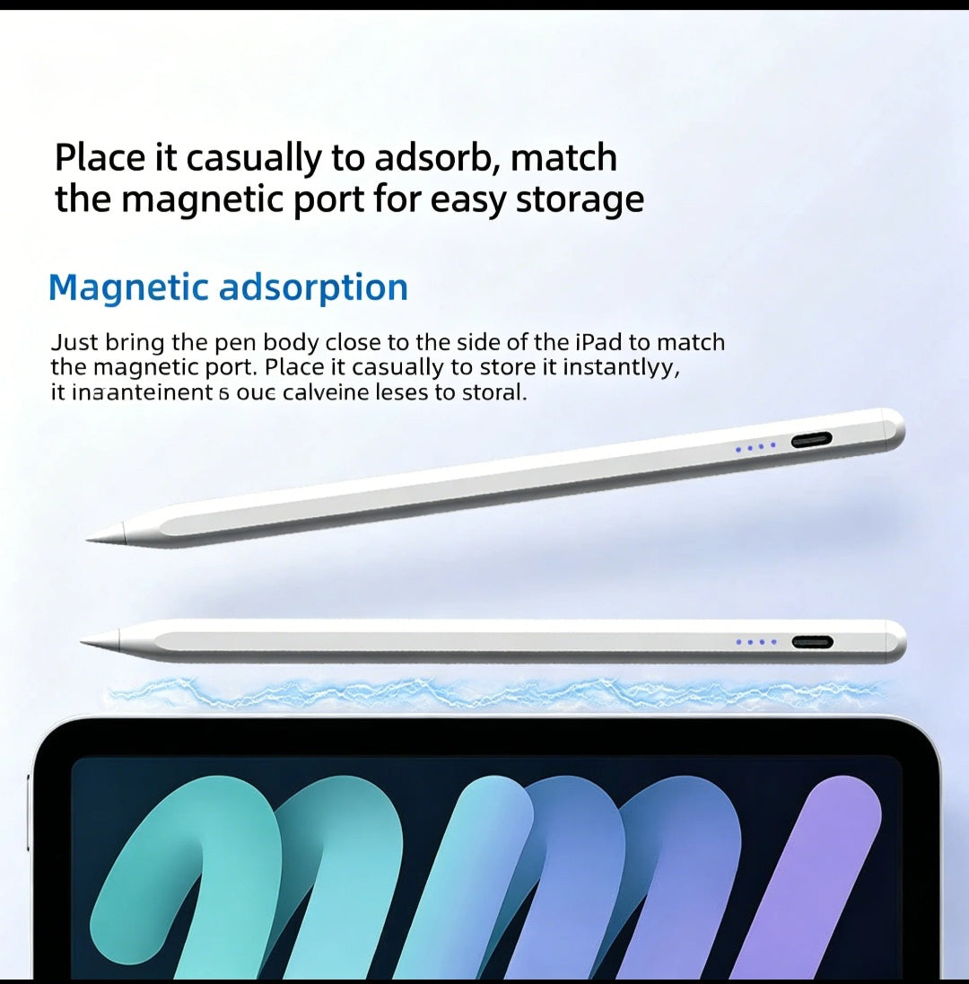 Active Stylus Pen for Apple iPad Air / Pro / Mini – White Digital Pencil with 2 Extra Nibs & Charger