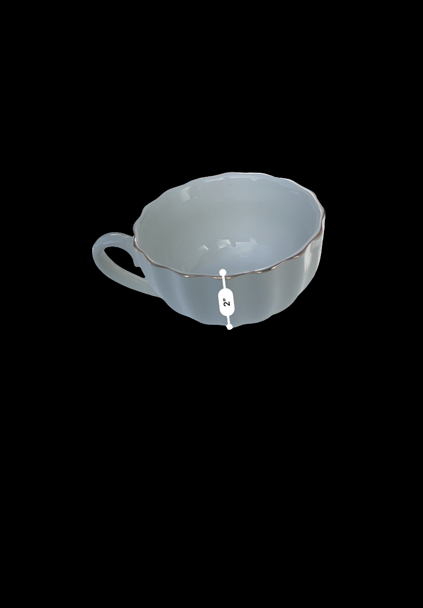 Pukka Home Vintage Porcelain Tea Set – White w/ Gold Trim