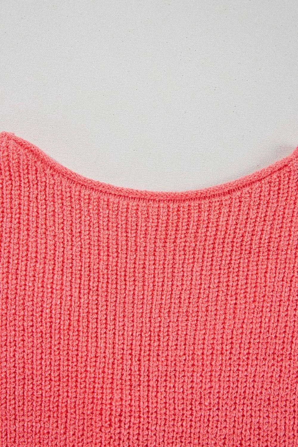 Double Tie V Neck Sweater Vest