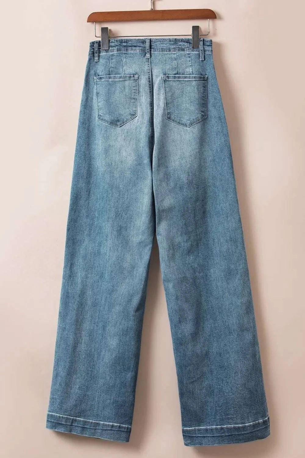 Button Fly High Waist Jeans
