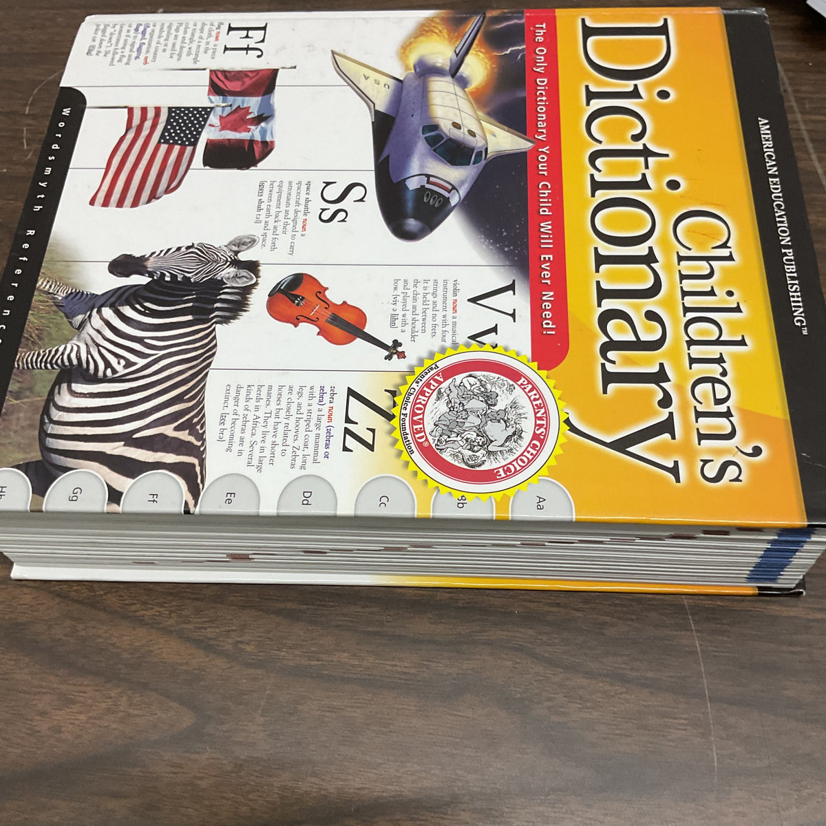 Garage Sale Unlimited American Education Publishing Children's Dictionary with colorful illustrations and hard cover