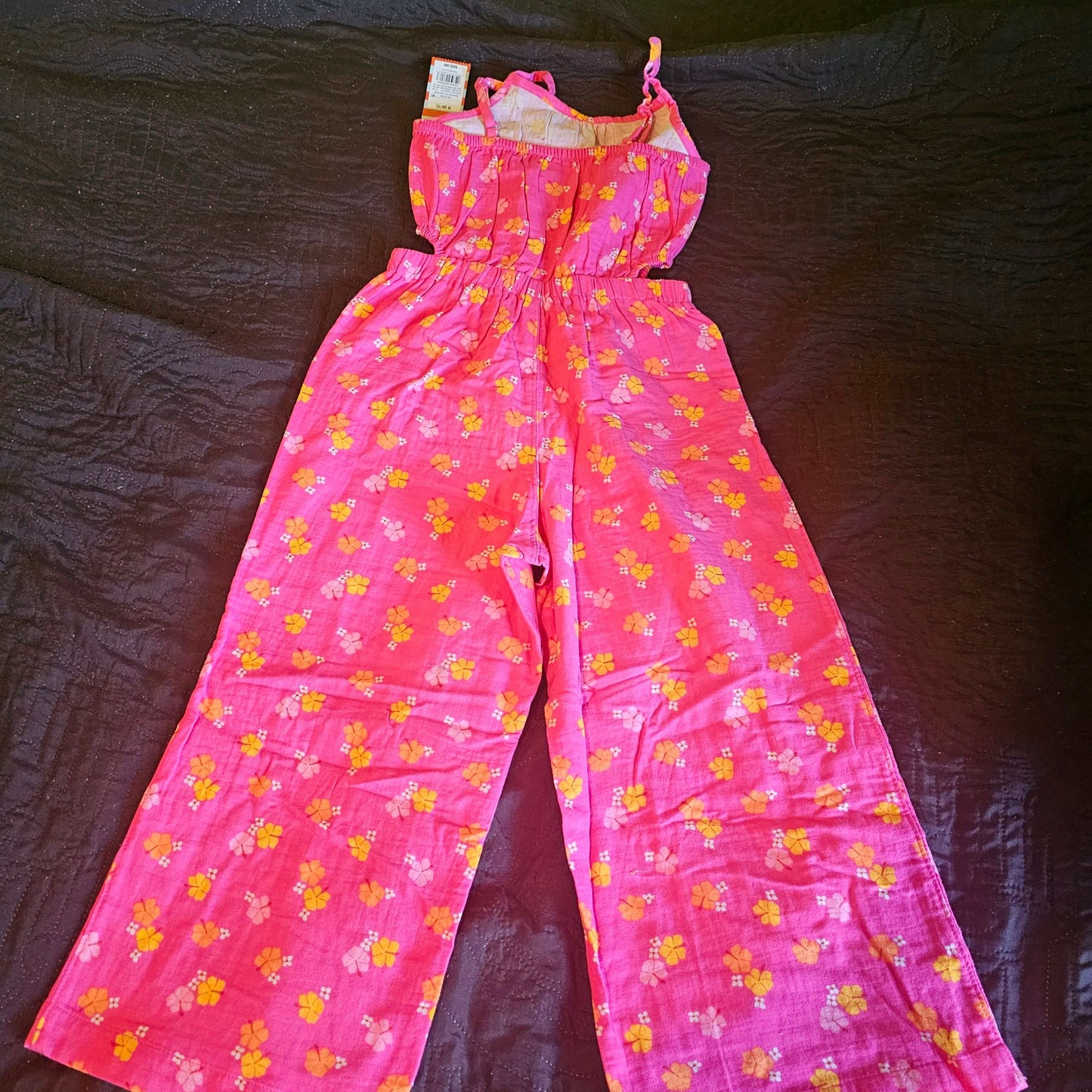 Cat And Jack Pinkmulti Floral  Romper