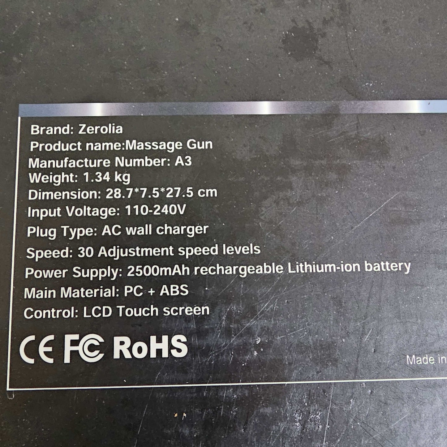 Zerolia 30-Mode Massage Gun