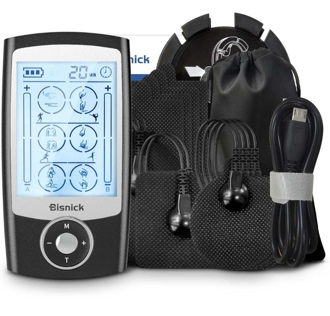 Bisnick TENS/EMS Digital Unit – Muscle Stimulator & Pain Relief Device