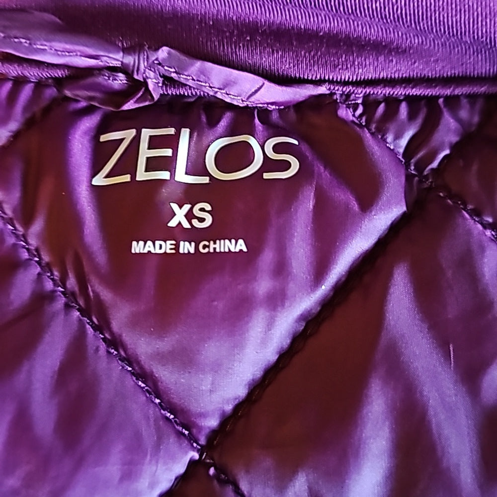 Zelos‎ Women XS Light Down Puffer  Vest Zip Jacket